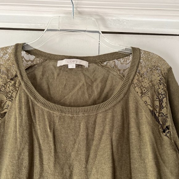 NWOT! Loft Dark Olive Sweater - Size M - Picture 2 of 3